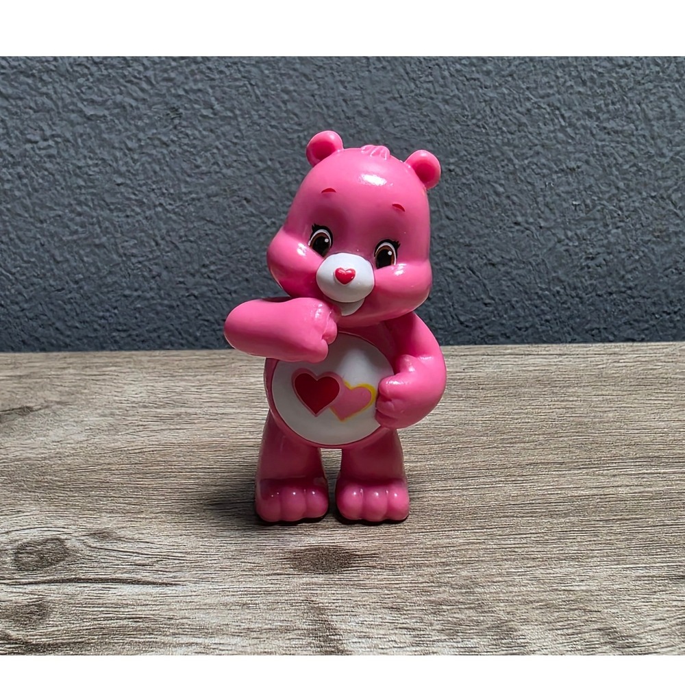 Care Bears Love-a-Lot Bear Pink Mini PVC Figure Greenbrier Intl 304164 2019